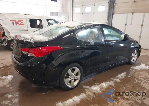 2012 Hyundai Elantra Gls из США, поврежденный, VIN 5NPDH4AE4CH137445